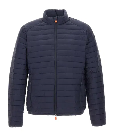 Save The Duck Archibald Quilted Down Jacket In Blue