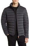 Save The Duck Ari Puffer Jacket In Grey Black