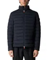 Save The Duck Alexander Padded Jacket In Blue Black