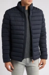 Save The Duck Ari Water Resistant Recycled Polyester Puffer Jacket In Blue Black