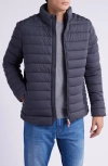 Save The Duck Logo Patch Zip Up Jacket In Navy