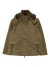 Save The Duck Eco-friendly Parka With Adjustable Hood And Flap Pockets In Green