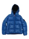 Save The Duck Artie Down Jacket With Hood With Animal Free Padding With Animal-free Padding With Zip Closure And L In Blue