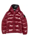 Save The Duck Artie Hooded-padded Jacket In Burgundy