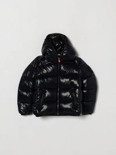 Save The Duck Kids'  Artie Quilted Nylon Hooded Puffer Jacket For Boys In Black