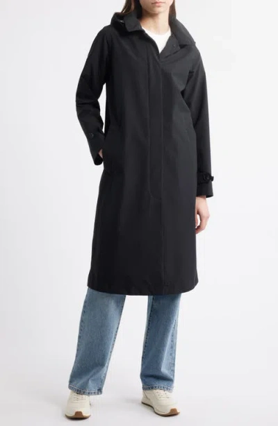 Save The Duck Asia Water Repellent Hooded Raincoat In Black