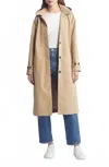 Save The Duck Asia Water Resistant Trench Coat In Stardust Beige In Neutral