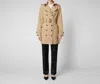 Save The Duck Audrey Belted Trench Coat In Rainy Beige In Sand