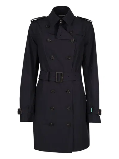 Save The Duck Audrey Trench Coat In Navy
