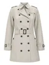 Save The Duck Audrey Trench Coat In Neutrals