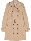 Save The Duck Audrey Trench Coat In Neutrals