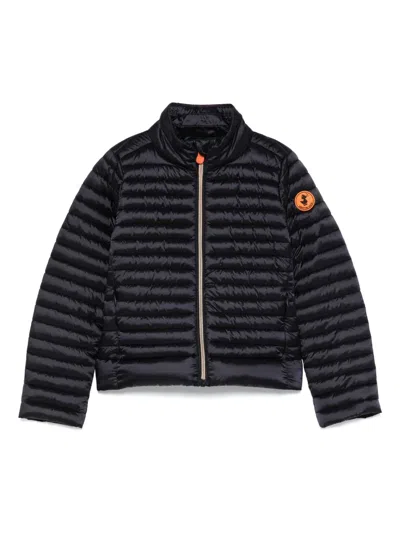 Save The Duck Kids' Aya Puffer Jacket In 黑色