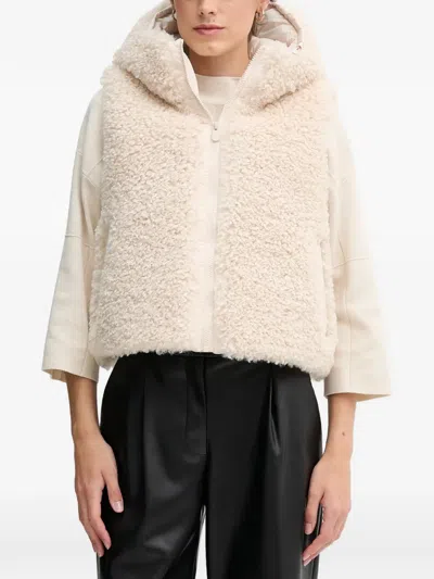 Save The Duck Ayla Hooded Fleece Jacket In Neutral