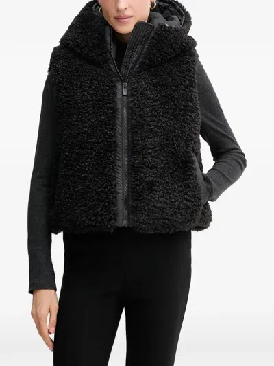 Save The Duck Ayla Hooded Zip Gilet In Black