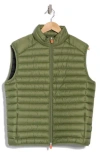 Save The Duck Basic Water Repellent Packable Puffer Vest In Cactus Green