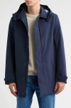 Save The Duck Battersea Hooded Raincoat In Blue