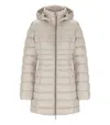 Save The Duck Down Jacket With Hood In Beige