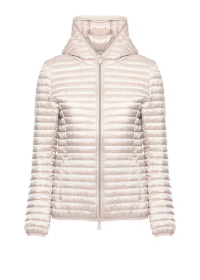 Save The Duck Beige Alexa Quilted Down Jacket In Neutral