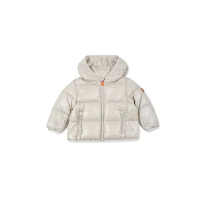 Save The Duck Beige Down Jacket For Babykids