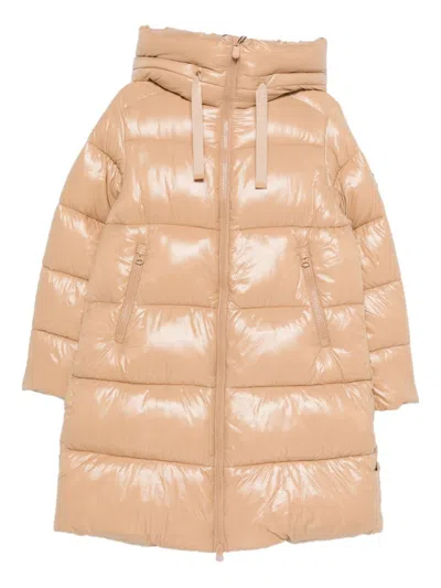 SAVE THE DUCK WOMEN BEIGE QUILTED JACKET, M LUXURY JACKETS FOR WOMEN DARVEYS