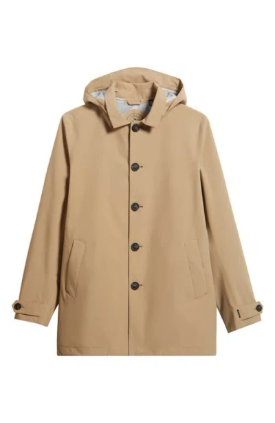 Save The Duck Benjamin Waterproof Rain Jacket In Nude