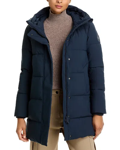 Save The Duck Bethany Puffer Coat In Blue Black