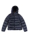 Save The Duck Kids' Bibi Hooded Jacket In Blue