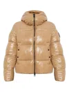 Save The Duck Biddy Hooded Puffer Jacket In Brown