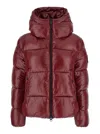 Save The Duck Hooded Puffer Jacket In Red