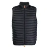 Save The Duck Logo-patch Padded Gilet In Black