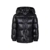 Save The Duck Black Down Jacket For Boy In Black