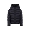 Save The Duck Black Down Jacket For Girl With Logo In Black