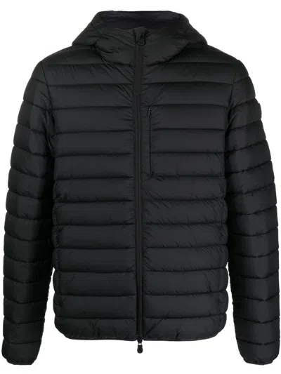 Save The Duck Black 'juncus' Short Down Jacket
