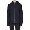 Save The Duck Black Orik Hooded Windbreaker Jacket In Black