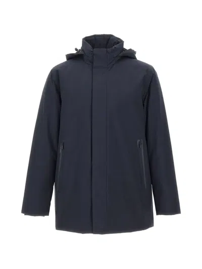 Save The Duck Blaise Matte Parka In Blue