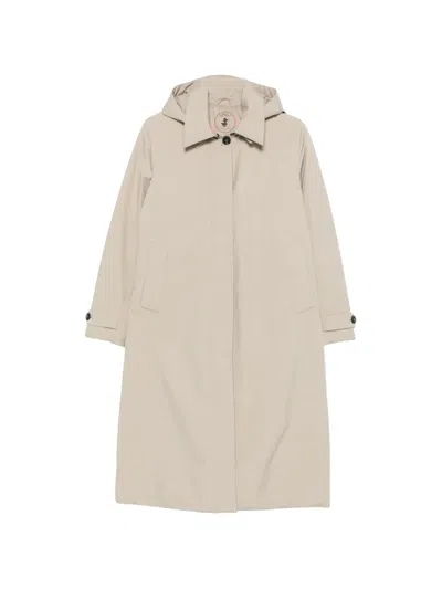 Save The Duck Blanca Hooded Coat In Neutral