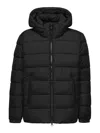 Save The Duck Functional Puffer Jacket With Fixed Hood And Plumtech Insulation In Black