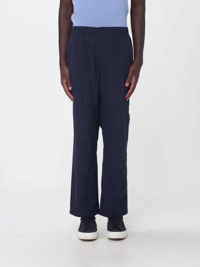 Save The Duck Slim Fit Stretch Technical Fabric Trousers With Elasticated Waist By In Blue