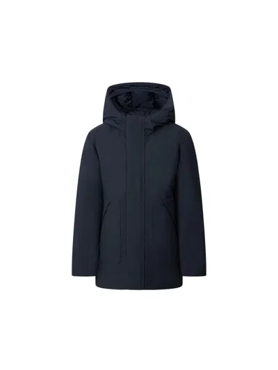 Save The Duck Hooded Jacket In Blue