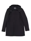Save The Duck Sid Wool-effect Padded Coat In Black