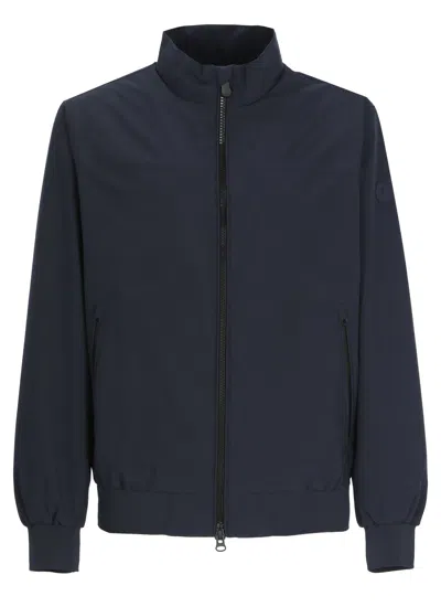 Save The Duck Blue Finlay Jacket Tech Fabric Jacket In Black