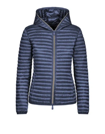 SAVE THE DUCK SAVE THE DUCK BLUE QUILTED JACKET