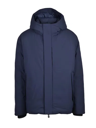 Save The Duck Blue Recycled Polyester Down Coat In Black