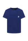 Save The Duck Blue T-shirt For Kids With Logo In Blue