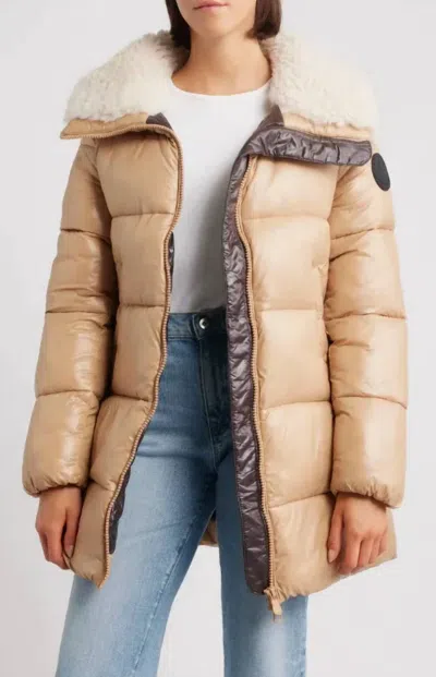 Save The Duck Bonita Jacket In Biscuit Beige In Neutral