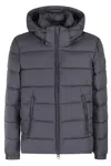 Save The Duck Boris Giubbotto Cappuccio In Grey Black