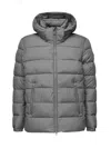 Save The Duck Boris Padded Down Jacket With Hood In Mid Grey