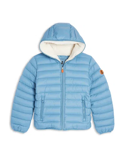 Save The Duck Boys' Finnegan Hooded Jacket - Little Kid, Big Kid In Blue