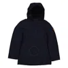 Save The Duck Boys Navy Blue Albi Hooded Parka In Blue