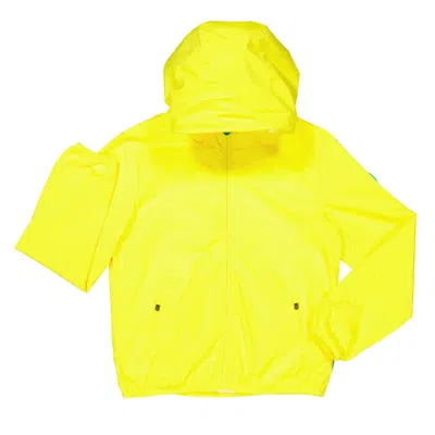 Save The Duck Kids' Boys Nylon Hooded Jacket In Yellow